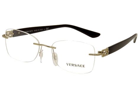 versace rimless glasses frames